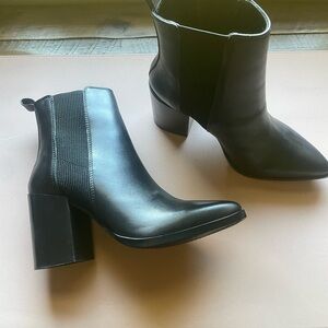 Steve Madden Black Ankle Booties